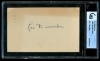 Leo Durocher 3x5 Autograph (Brooklyn Dodgers)
